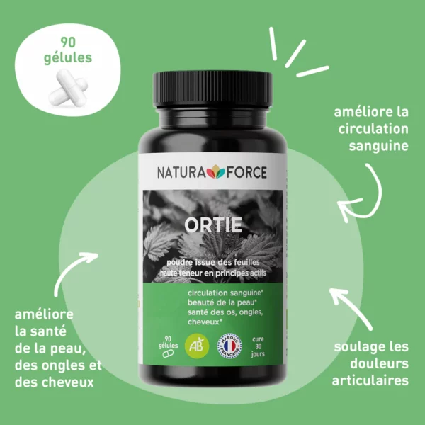 Ortie bio - Naturaforce- 90 gélules