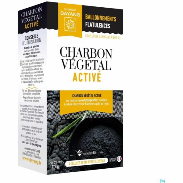 DAYANG Charbon Végétal Activé - 45 gélules